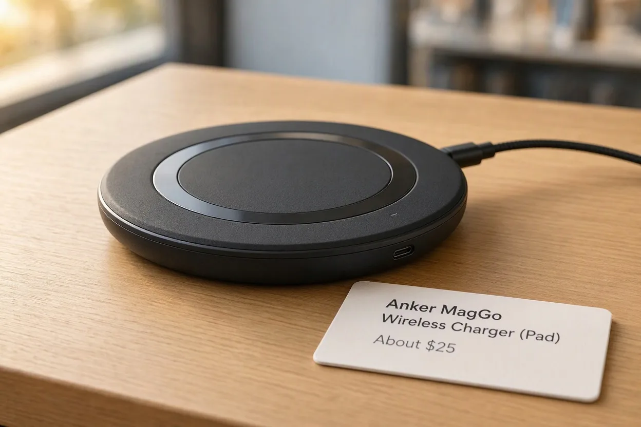 Anker MagGo Qi2 15W magnetic wireless charger pad