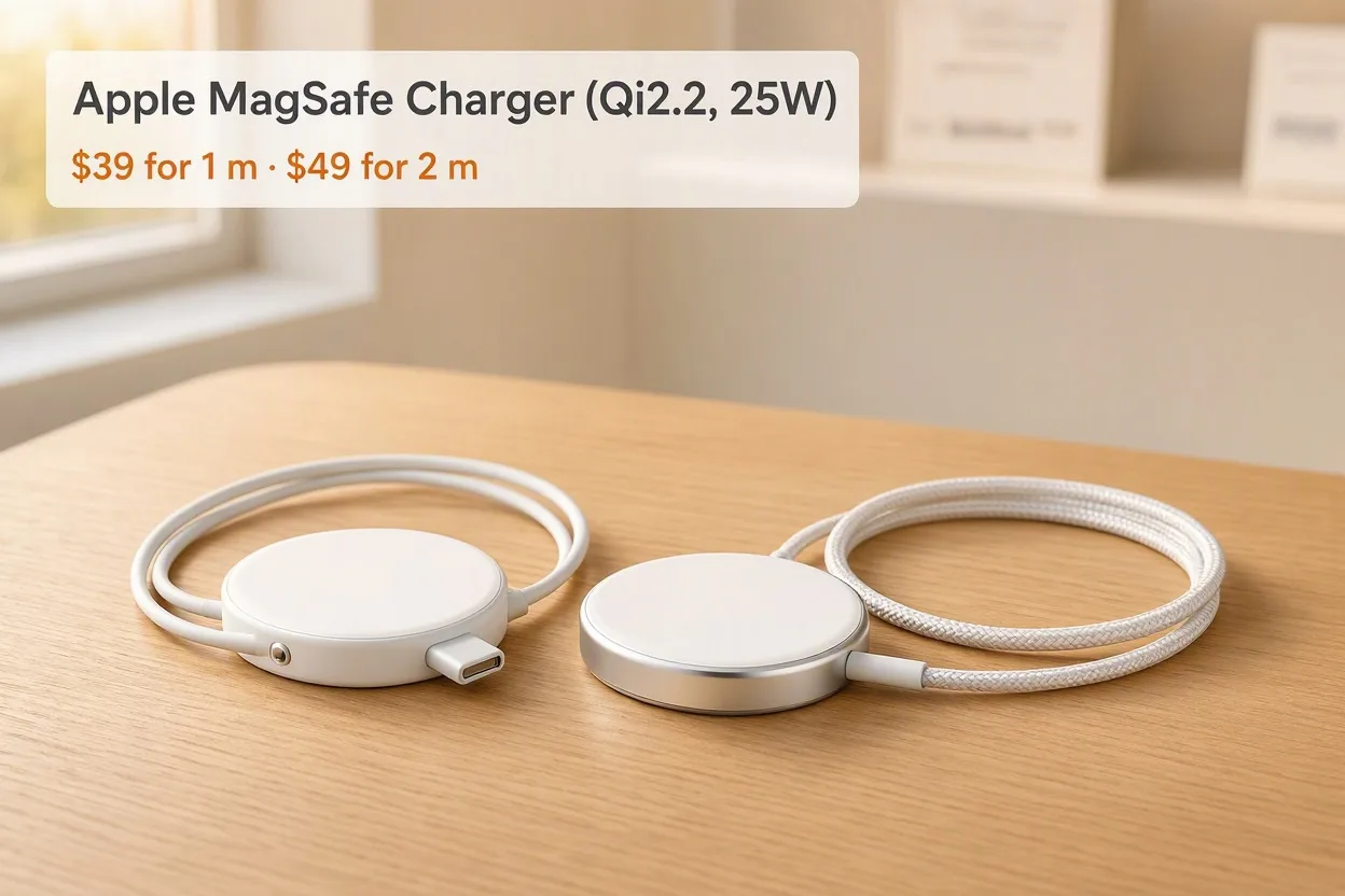 Apple MagSafe Charger Qi2.2 25W magnetic wireless charger for iPhone