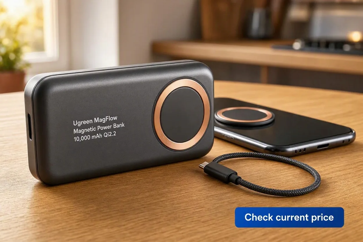 Ugreen MagFlow 10,000 mAh Qi2.2 magnetic wireless power bank