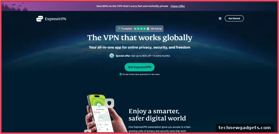 ExpressVPN homepage – best VPN for China 2026